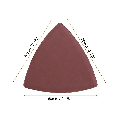 HARFINGTON 60pcs Triangular Hook & Loop Sandpapers 1500 Grits 3-1/8" Aluminum Oxide Sanding Pads Random Orbital Mouse Detail Sander Papers Oscillating Multi Tool Sheets - size: 1500 Grits