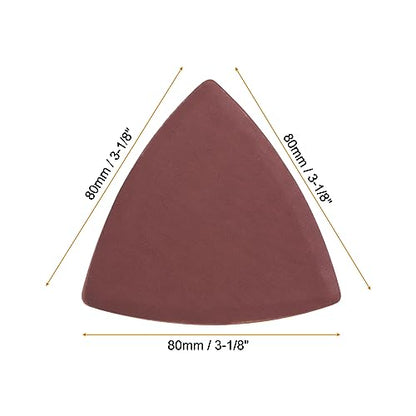 HARFINGTON 60pcs Triangular Hook & Loop Sandpapers 1500 Grits 3-1/8" Aluminum Oxide Sanding Pads Random Orbital Mouse Detail Sander Papers Oscillating Multi Tool Sheets - size: 1500 Grits