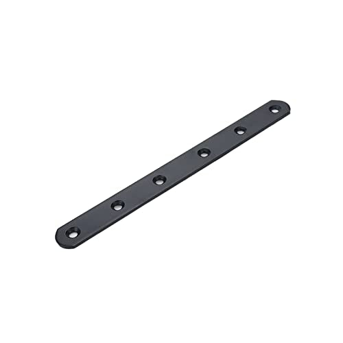 Straight Braces 8-inch Length, Black -4pcs - size: 8" x 0.8"
