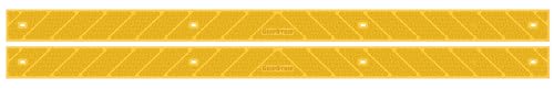 GripStrips Anti-Slip Treads - 2 Pack, Yellow - Barefoot & Pet Friendly Outdoor Non-Slip Tread Strips - Waterproof Safety Traction Strips for Stairs, Ramps, Wood, Concrete, Composite - color: Yellow, size: 2 Pack