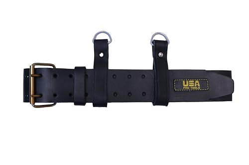 Tool Belt | Leather Tool Rig for Carpenters, Framers, Electricians, Constructors, and Handyman | Adjustable Tool Pouches.