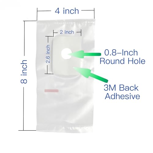 DAMILA Adhesive Drill Dust Collector Bags for Clean Drilling 50-Pack - size: 50 Pack