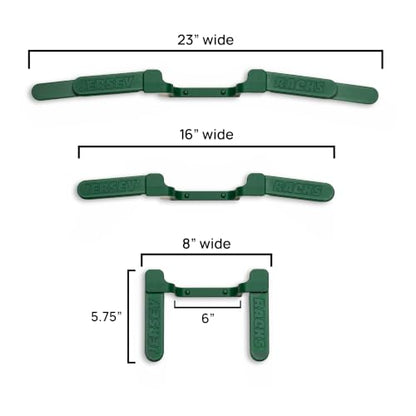 Wall Mount Display | Damage-Free Adjustable Hanger for Jerseys - color: Green