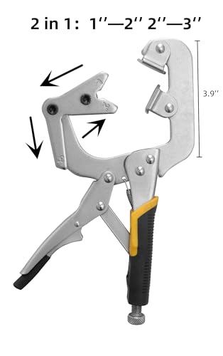 Xiao & Dao Pro Locking pipe clamp, 10 inch This clamp with swivel V shape pads for clamping pipe and tube to weld and repair,etc (2-pack) - color: 10-inch 2-pack