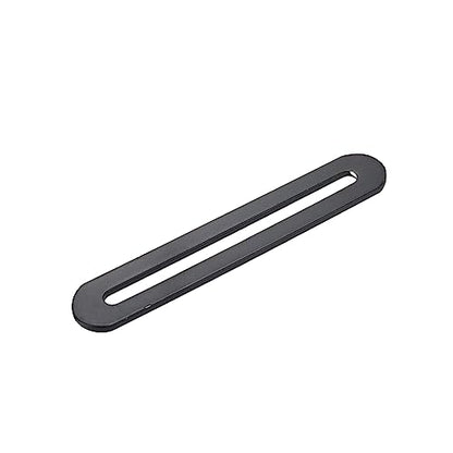 Xiaoyztan 4.3 Inch Stainless Flat Brace Adjustable Support 6 Pcs - color: Black, size: Medium
