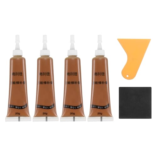 uxcell Wood Repair Kit,4Pcs Touch Up Filler Wood,Red Teak - color: Red Teak