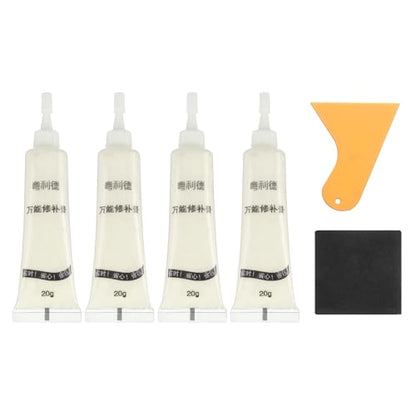 uxcell Wood Repair Kit,4Pcs Touch Up Filler Wood,Angel White - color: Angel White