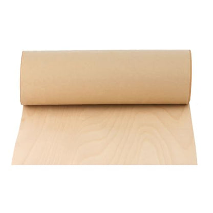 Edge Supply Ultra Flexible & Thin (0.4 MM) Birch Rotary Cut 24" x 48" Peel and Stick Wood Veneer Sheet, A Grade Veneer Face, Easy Application with Self Adhesive Birch Veneer Sheets.