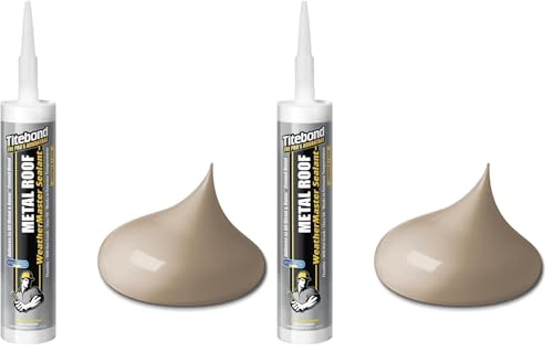Titebond WeatherMaster Metal Roof Sealant 61661 Beige 9.5 Oz. (Pack of 2) - size: 9.5 Oz. (Pack of 2)