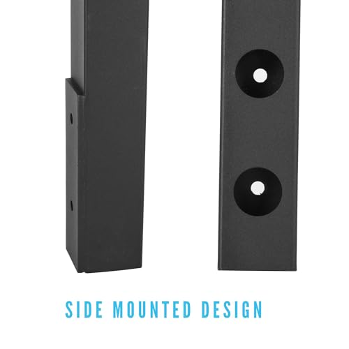 Cable Railing Post Fascia Mount-Stainless Steel Square Weldless 36"x2"x2" Pre-drilled Side Mount Metal Post for Wood Deck, Black 4 Pack - size: Line Post
