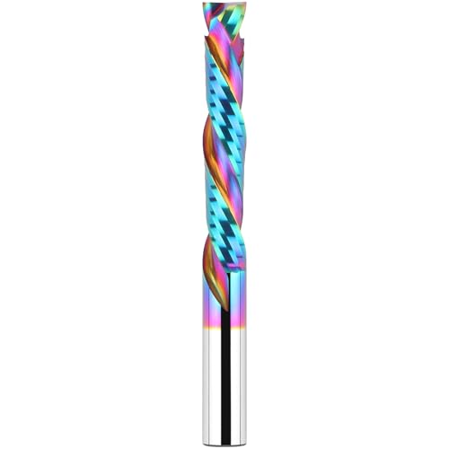 Extra Long 5 Inch Compression Spiral Router Bit 1/2 Inch Shank - size: 1/2" Dia - 3" CL -1/2" Shank, style: COMPRESSION CUT