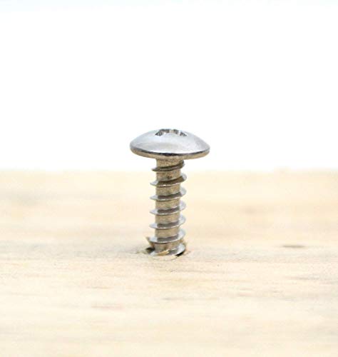 Bolt Dropper No. 6 x 3/4" Stainless Truss Head Phillips Wood Screw, (100 pc), 18-8 (304) Stainless Steel Sheet Metal Screws, Type A Point, Plain Finish by Bolt Dropper - size: #6 x 3/4"