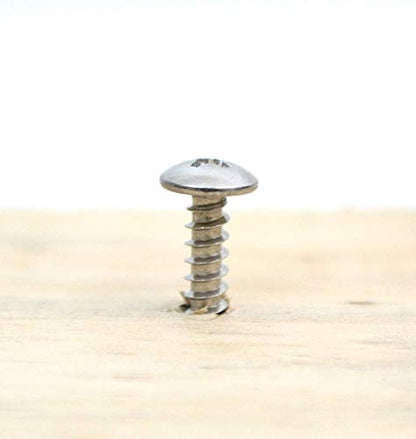 Bolt Dropper No. 6 x 3/4" Stainless Truss Head Phillips Wood Screw, (100 pc), 18-8 (304) Stainless Steel Sheet Metal Screws, Type A Point, Plain Finish by Bolt Dropper - size: #6 x 3/4"