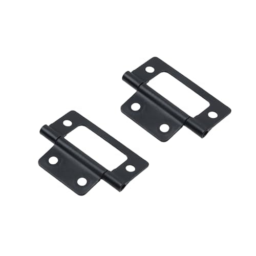 Butt Hinge, 2 Inch Black, 4Pcs - color: Black, size: 2 Inch Butt