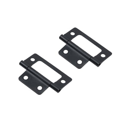 Butt Hinge, 2 Inch Black, 4Pcs - color: Black, size: 2 Inch Butt