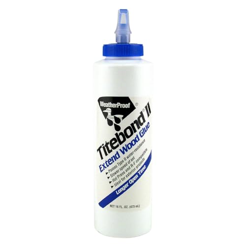 Titebond 4134 Extend Wood Glue Bottle, 16 oz. - size: 16 fluid ounces, style: Titebond II