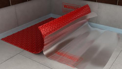 Warmup DCM-PRO Peel-and-Stick Anti-Fracture Membrane for Floor Heating Systems, TCNA-Tested, No Thinset Required, Ready to Tile, 1/4" Thick - size: 150ft²