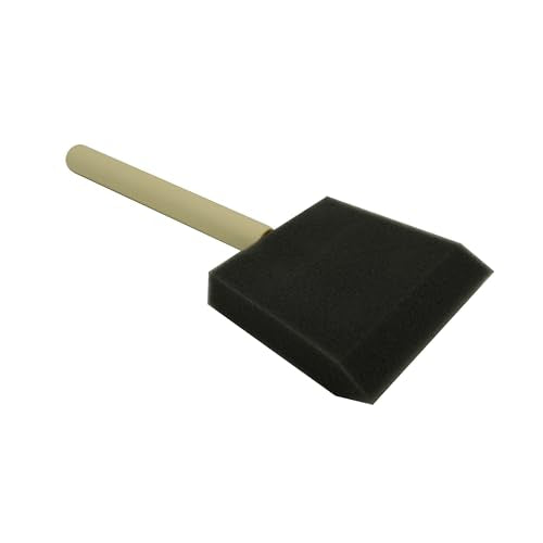 Poly Foam Brushes 3inch 12pcs, High Density Foam Paint Brush - size: 3inch 12pcs
