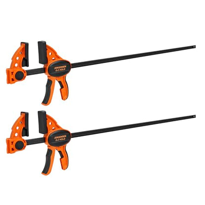 Jorgensen 24" E-Z Hold Medium-Duty Bar Clamps, 400 lbs Load Limit, 2-Pack - size: 24 Inch