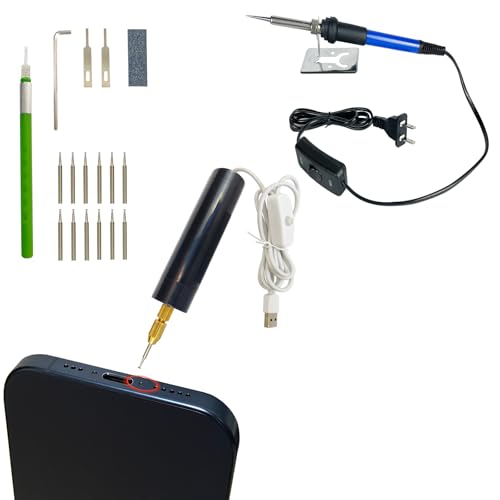 Damaged Screw Removal for iPhone, iPhone Repair Tool, Broken Screw Extractor Kit for Cell Phone,Targetting Small Screw Damaged can not Screw Out by Screwdriver, USB 5V Power Supply,Screw Extractor