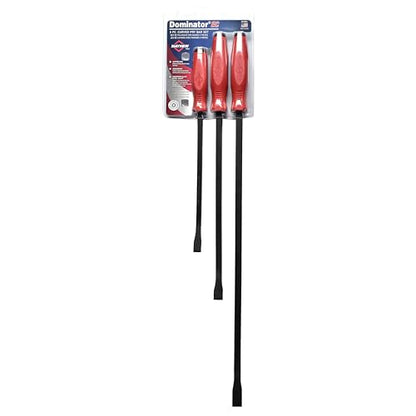 Mayhew Tools 31091 Dominator Economy Curved Pry Bar, Red, Medium 3-Piece Set - size: Medium 3-Piece Set