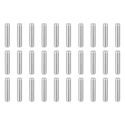 HARFINGTON 50pcs Dowel Pins M1.5(1.5mm) x 8mm 304 Stainless Steel Cylindrical Shelf Support Peg Pin Rod Fasten Elements for Metal Devices Wood Furniture DIY Installation, Silver - size: M1.5 x 8mm
