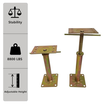 11" - 16" Adjustable House Floor Jack Post Screw Home for Leveling Lifting - size: 11"-16"