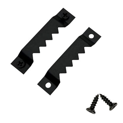 30 Pack Large Sawtooth Picture Hangers (Black, Supports 50 lbs) - color: Large Black - 30 Pack
