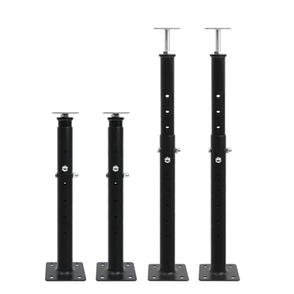 4-Pack House Floor Jacks, 19–35 Inch Adjustable Steel Posts, Black - color: Black(4 Pack), size: 19"-35"
