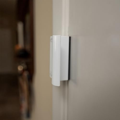 Prime-Line U 114705 New and Improved Door Reinforcement Lock with Integral Pull – Extra, High Security to your Home and Prevent Unauthorized Entry – 3 In. Stop, Solid Brass, Satin Nickel (Single Pack) - color: Satin Nickel