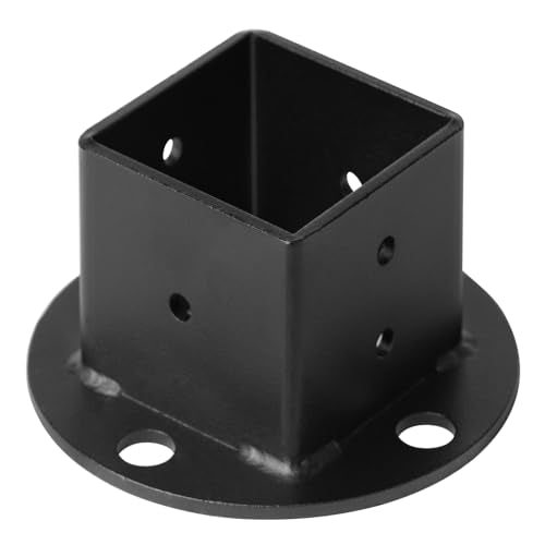 4 Pack 2" x 2" Square Post Anchor Base, Deck Fence Flange Bracket - size: 2 Inch