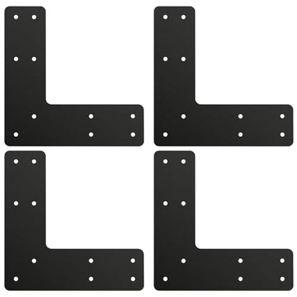 4 Pcs 10*10 Inch Post to Beam Connector, Timber Brackets - style: 4 Pack L Shape（10X10）