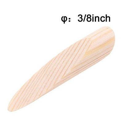 100 Pack 3/8" Solid Wood Pocket Hole Plugs for Pocket Hole Jig