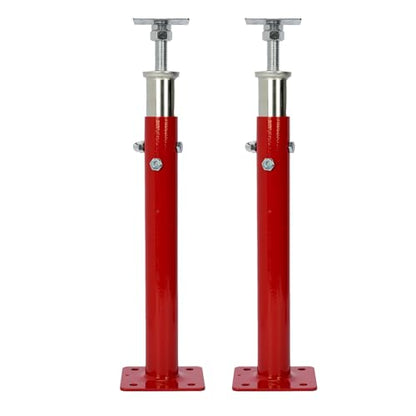 2 PCS Adjustable House Jacks Post for Leveling, 19"-36"(1'7"-3'), Red - color: Red