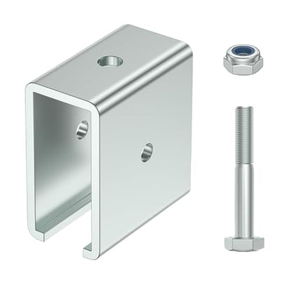SKTREX Strut Channel Connector Extend Bracket Connection for use with 1-5/8" Wide and 1-5/8" Height Strut Channel - style: 1 pack Connector Extend Bracket