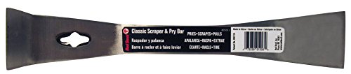 Red Devil 4050CL Classic Scrape & Pry Bar - Heavy-Duty Multi-Purpose Tool, Hardened Steel Construction, Dual Chisel Edges - size: 1 Pack