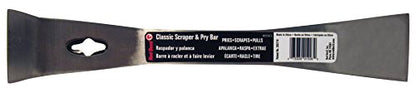 Red Devil 4050CL Classic Scrape & Pry Bar - Heavy-Duty Multi-Purpose Tool, Hardened Steel Construction, Dual Chisel Edges - size: 1 Pack
