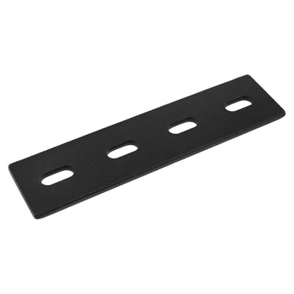 2PCS Black Heavy-Duty Flat Repair Plate 6x1.5 Inch Adjustable
