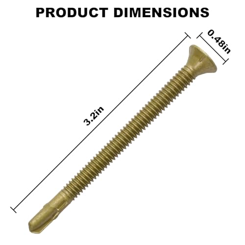#14 x 3-1/4 Reamer Tek Torx Star Head Self-Drilling T-30 (50 Pcs)