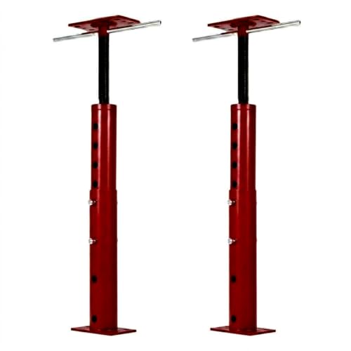 OUTLANE House Floor Jacks, 2 Pack 19"-36" Adjustable Jack Post 18000 LBS - color: Red, size: 19"-36"