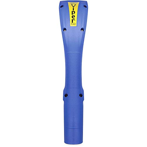 Oneida Air Systems Viper Vacuum Scraper® Ergonomic Textured Grip Wet/Dry Vac Attachment with Reversible Tungsten-Carbide Blade