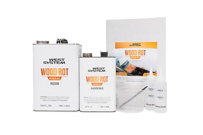 West System 690 Wood Rot Repair Kit, Large | Two-Part Epoxy System - size: Large Kit