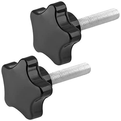 M8 x 40mm Thread Star Knob, 2Pcs - size: M8 x 40mm, style: Star Handle