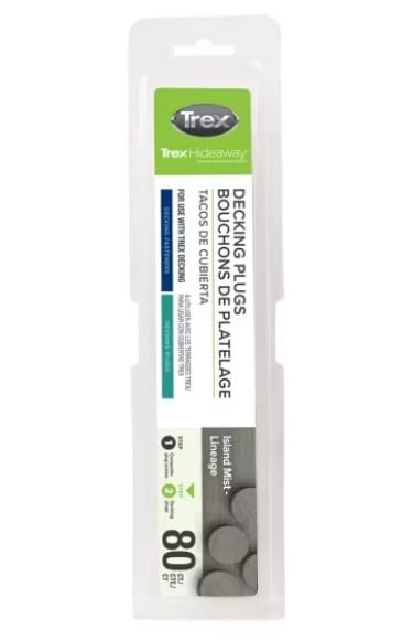 Trex Decking Plugs (80ct) (Island Mist 80ct) - color: Island Mist 80ct