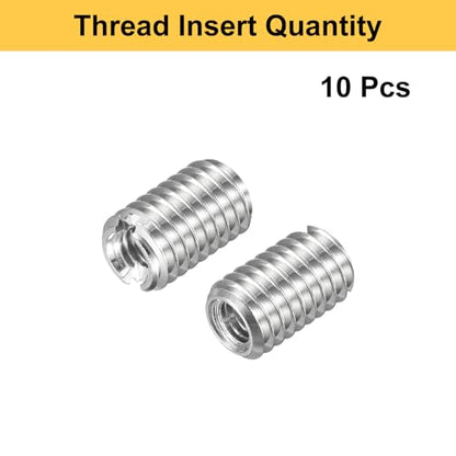 HARFINGTON 10pcs Thread Repair Inserts M5 x 0.8 Male to M3 x 0.5 Female Thread 8mm Long Stainless Steel Reducing Nuts Metric Self Tapping Sleeves Threaded Reducer Industrial Fasteners - size: M5 x 0.8 Male to M3 x 0.5 Female x 8mm