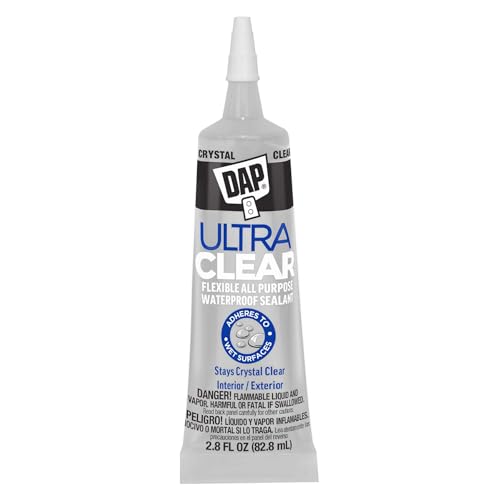 DAP Ultra Clear All Purpose Sealant, Crystal Clear, 2.8 oz (7079800952)