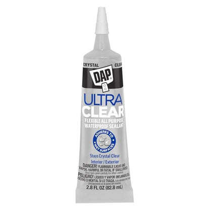 DAP Ultra Clear All Purpose Sealant, Crystal Clear, 2.8 oz (7079800952)