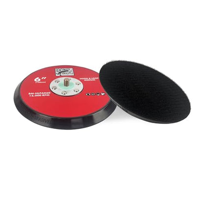 Benchmark Abrasives 6" Dual Action Random Orbital Sander Backing Pad for Hook and Loop Discs Used for Sanding Finishing Polishing Buffing Compatible with All DA Sanders - size: 6"