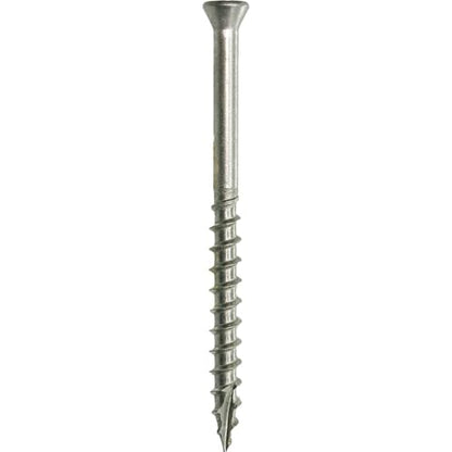 Grip-Rite PrimeGuard Max Deck Screws for Outdoor Projects - Hand Drive Trim Head Wood Screws - T-17 Star Drive - 316 Stainless Steel - 7 x 2-1/4" - 1 Lb - MAXS214TH3161