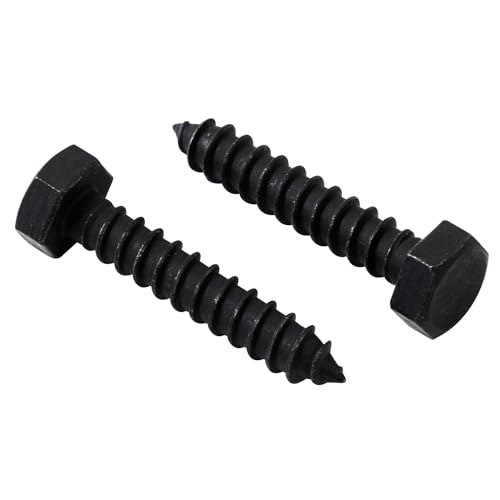 LIONMAX 30-PCS Lag Bolts, 5/16" x 1-1/2" Stainless Steel Black Lag Screws - size: 5/16" x 1-1/2"